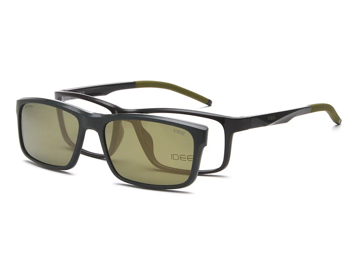 IDEE 2098 RECTANGULAR MEN CLIP ON FRAMES