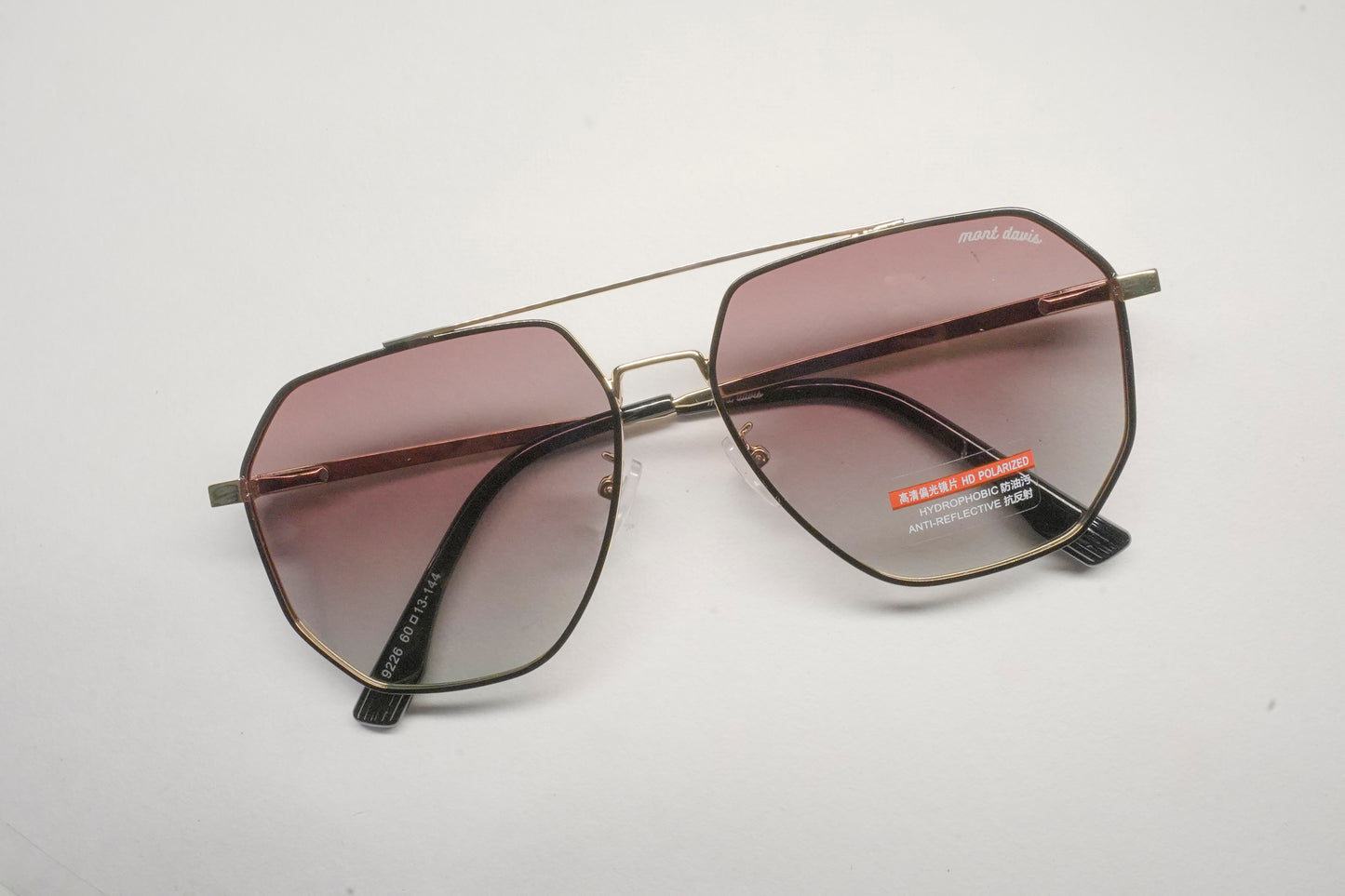 MONT DAVIS 9226 HEXAGONAL FULL MENS SUNGLASS