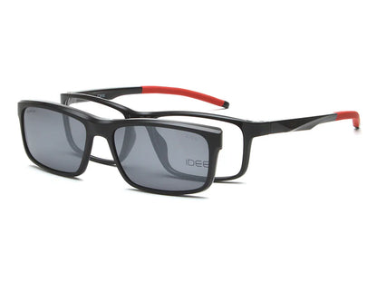 IDEE 2098 RECTANGULAR MEN CLIP ON FRAMES