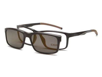 IDEE 2098 RECTANGULAR MEN CLIP ON FRAMES